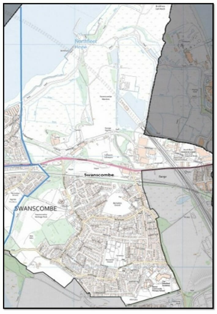 Swanscombe Ward Map