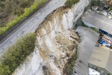 Road collapse - Galley Hill Road