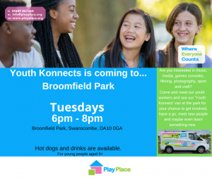 Youth Konnect in Broomfield Park - Swanscombe @ Broomfield Park