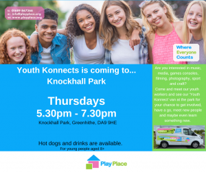 Youth Konnect in Knockhall Park - Swanscombe @ Knockhall Park