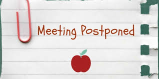Poatponed - meeting postponed.