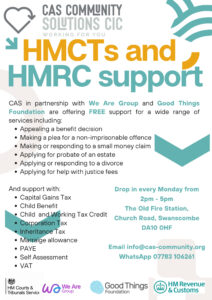 HMCTs & HMRC Support. @ CAS Community Solutions | England | United Kingdom