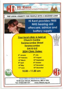 Hearing Aid Maintenance Clinic @ The Church Centre, Swanscombe @ Church Centre | England | United Kingdom